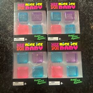 NeeDoh Nice Ice Baby set of 12 + free Surprise Needoh